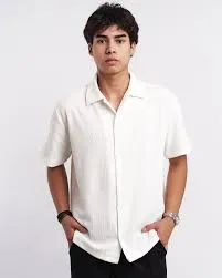 [OVER_REF739] CAMISA WAFFLE (Azul, S)